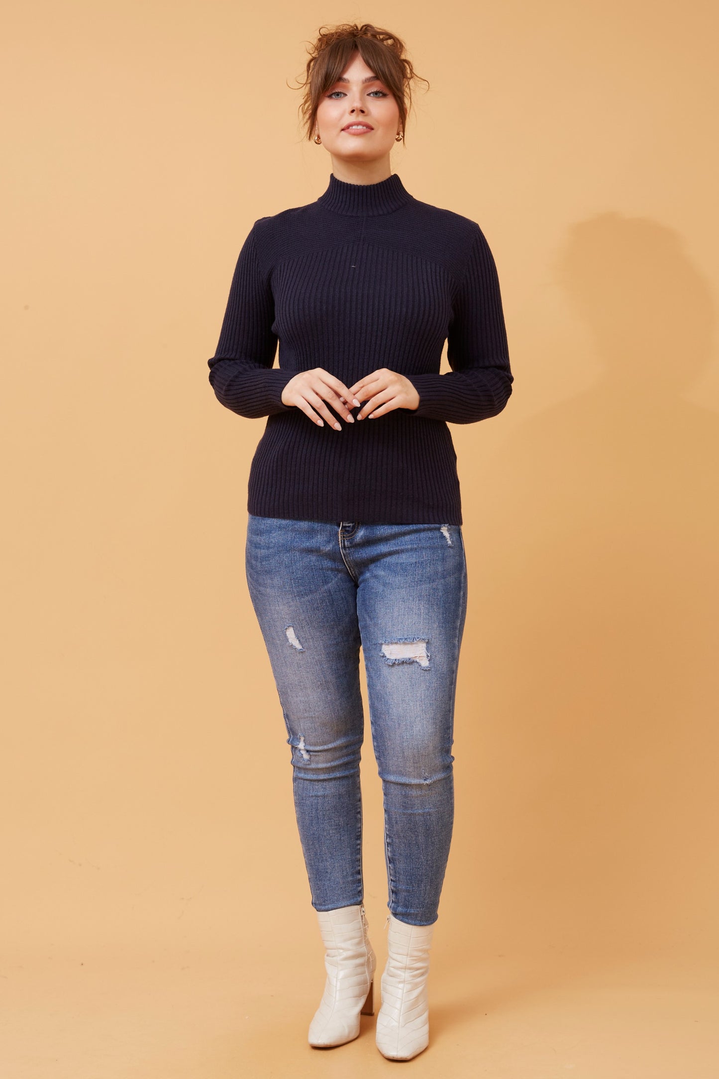 Alba Knit Jumper KP508787 Navy