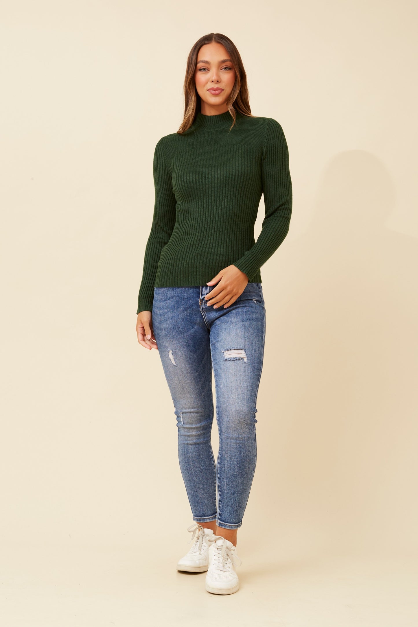 Alba Knit Jumper Jungle Green KP508787