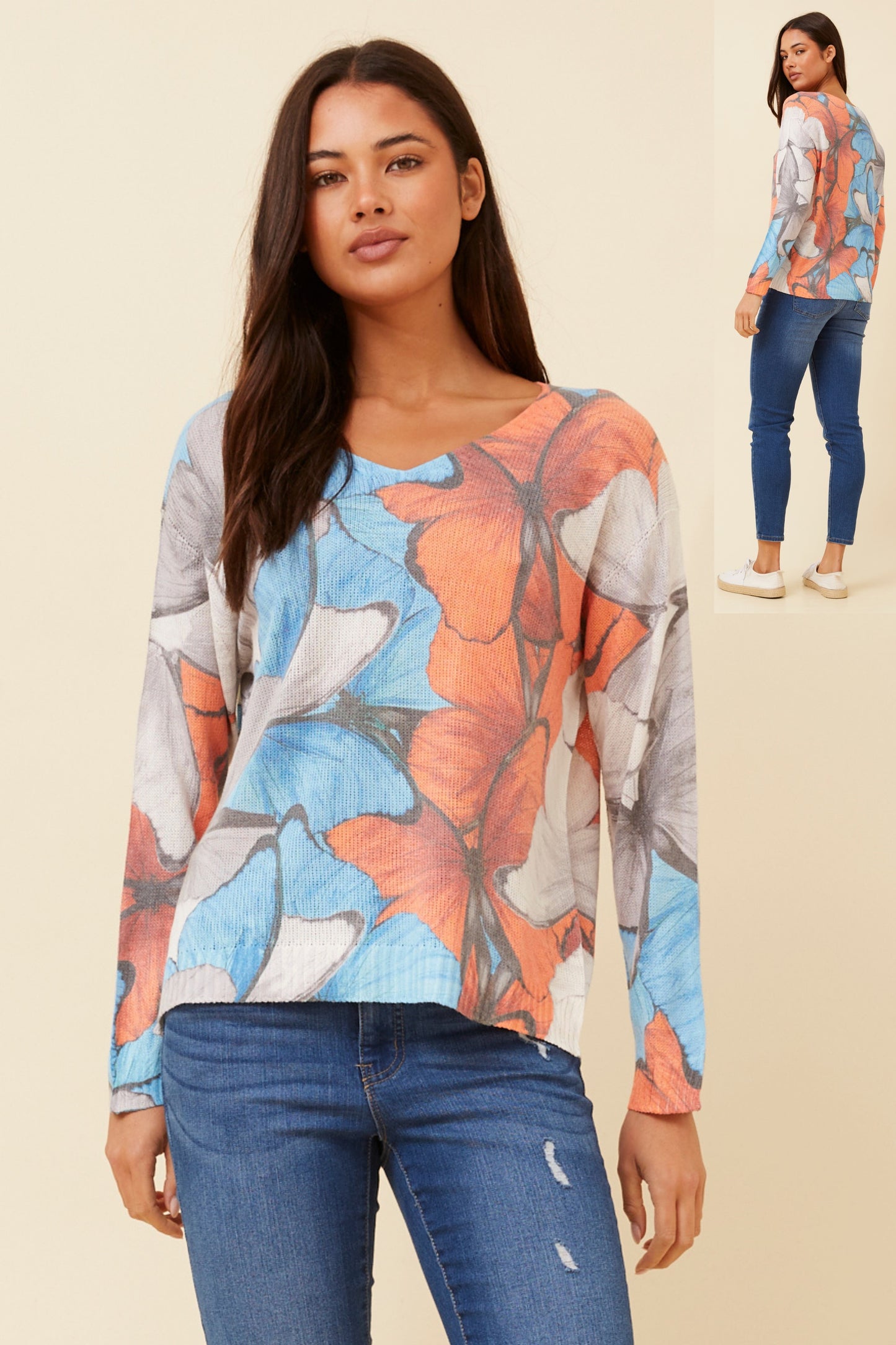 Ailani Floral Print Italian Jumper KP522578