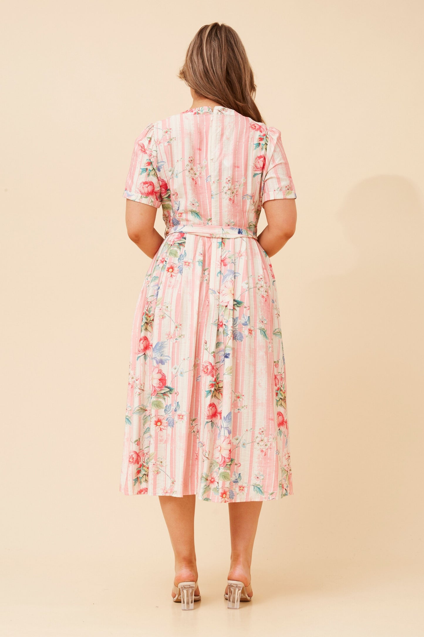 Fallon Floral Printed Midi Dress D734611