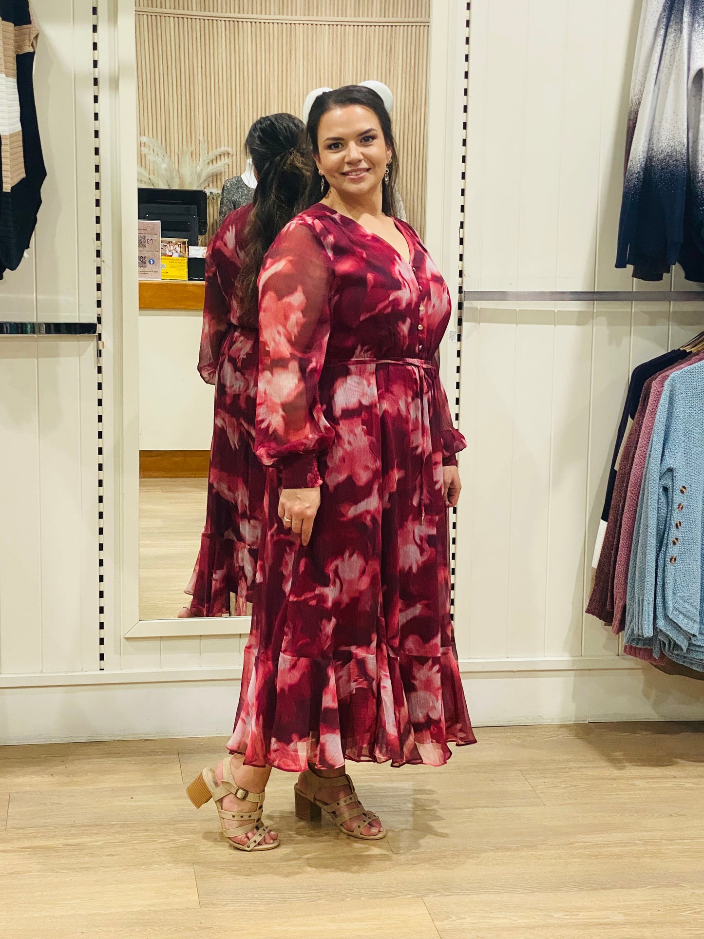 Marlowe Party Dress D734726 Burgundy