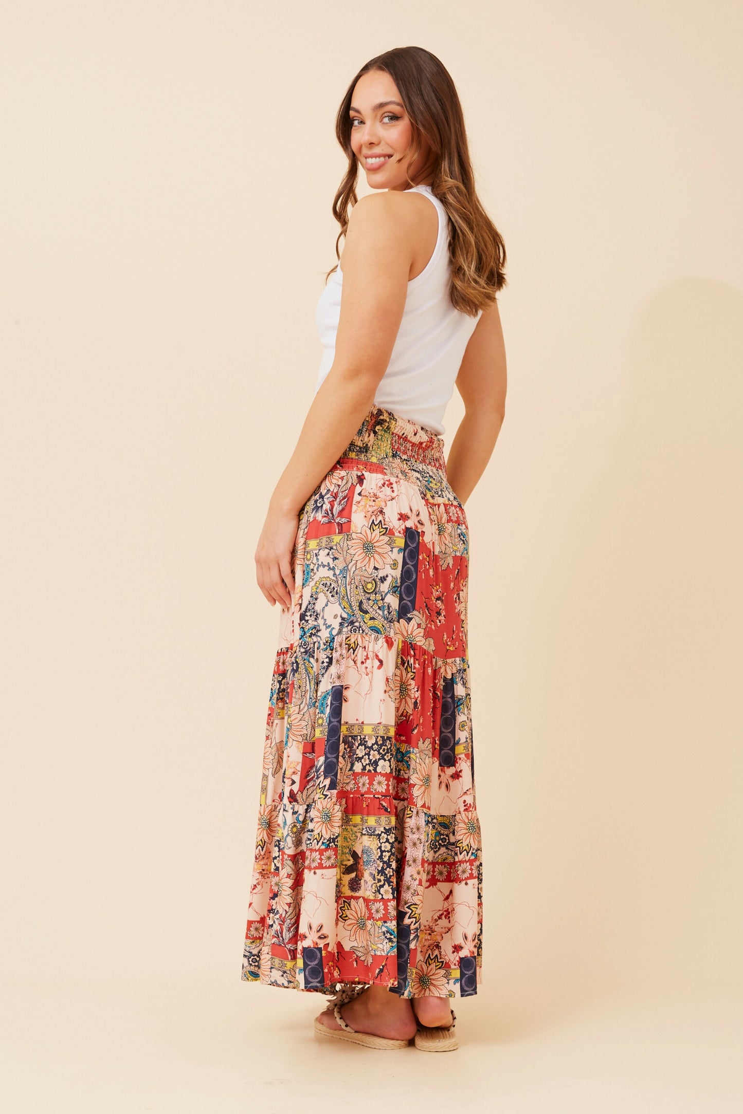 Samantha Floral Maxi Skirt - S734509