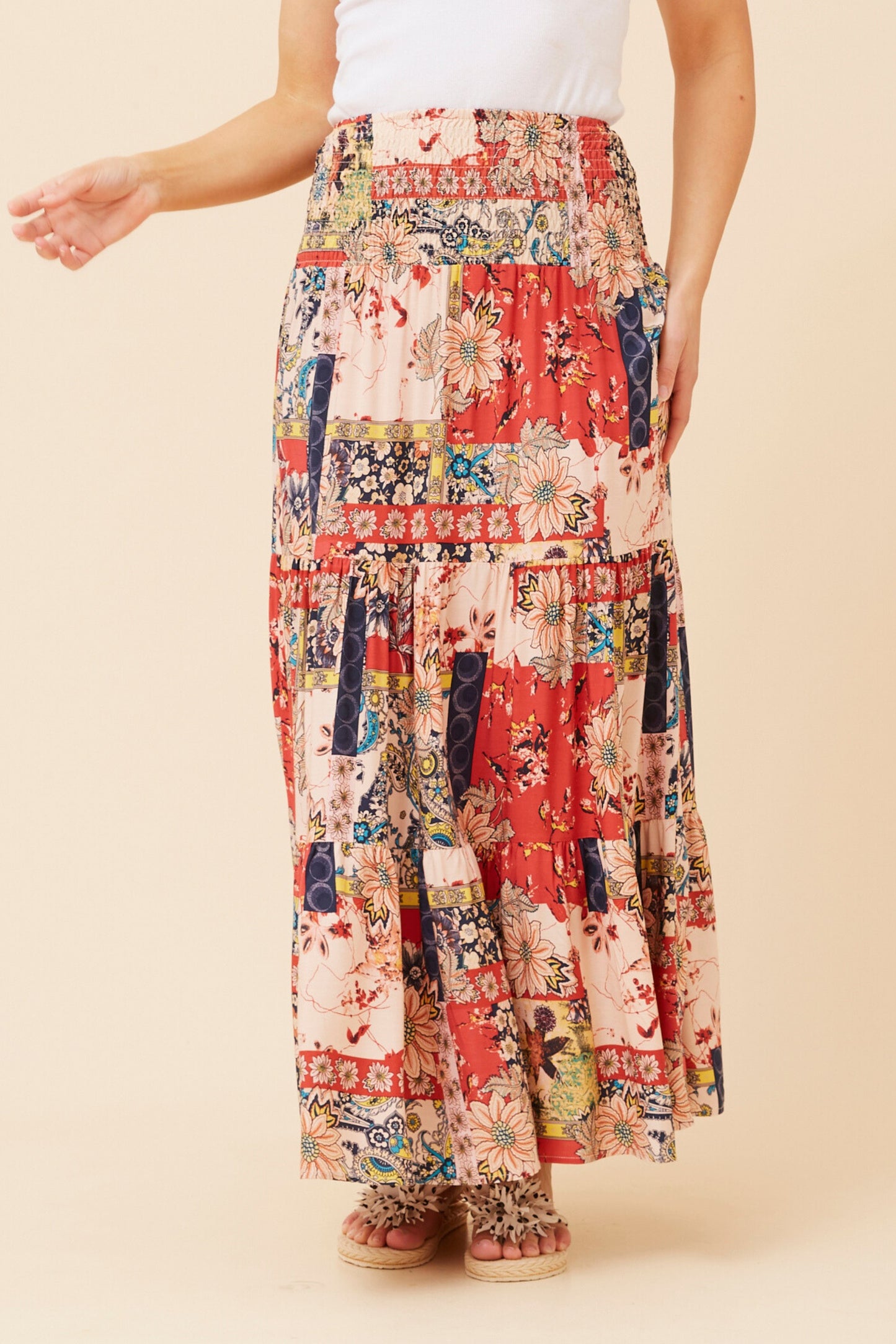 Samantha Floral Maxi Skirt - S734509
