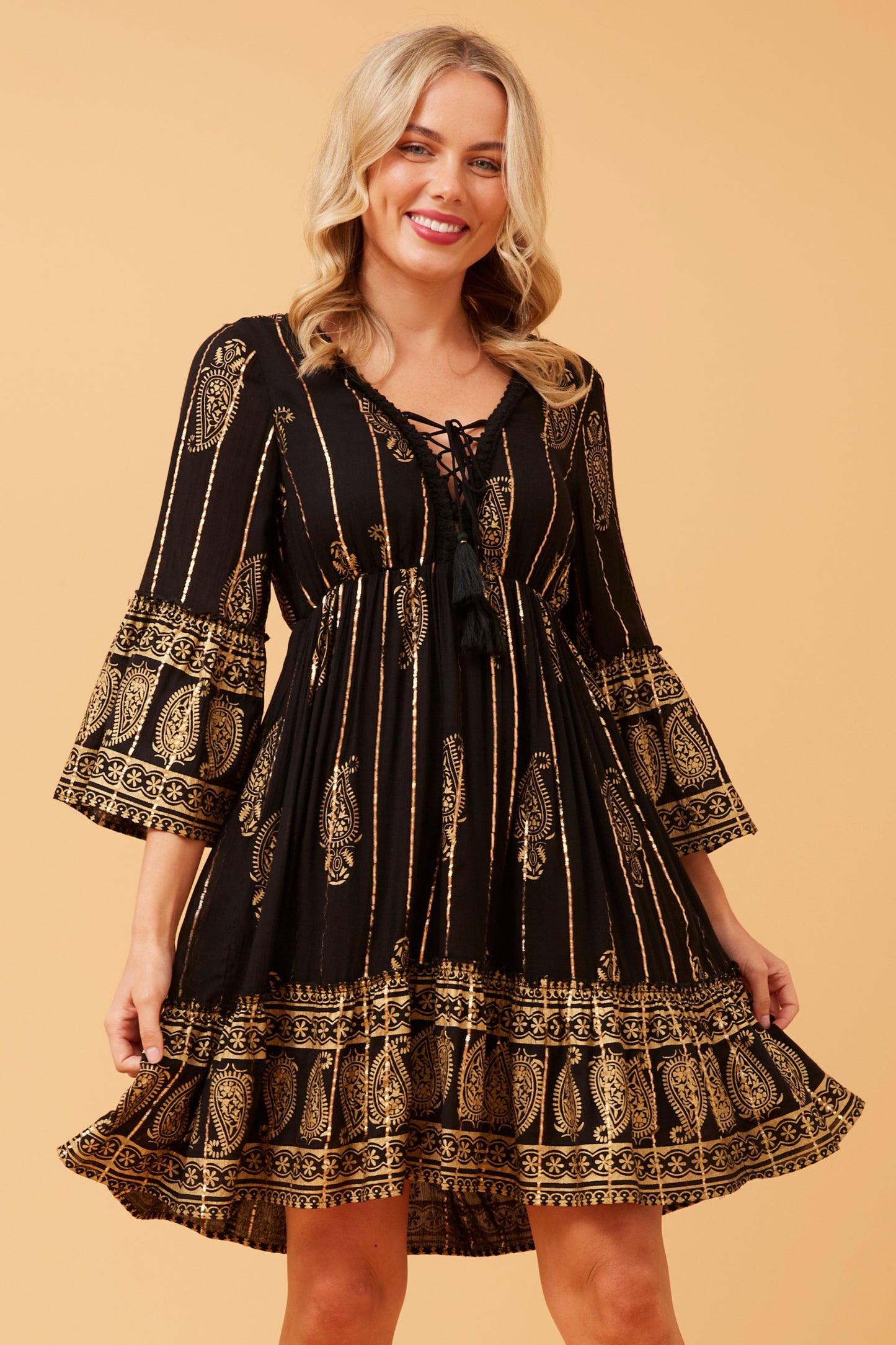 Indiana Boho Knee Dress D167756