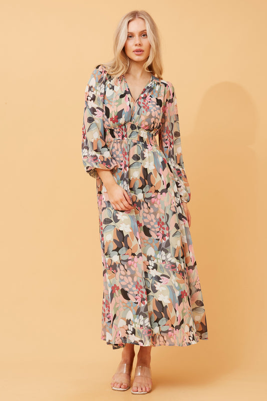 Stella Floral Printed Maxi Dress D169962