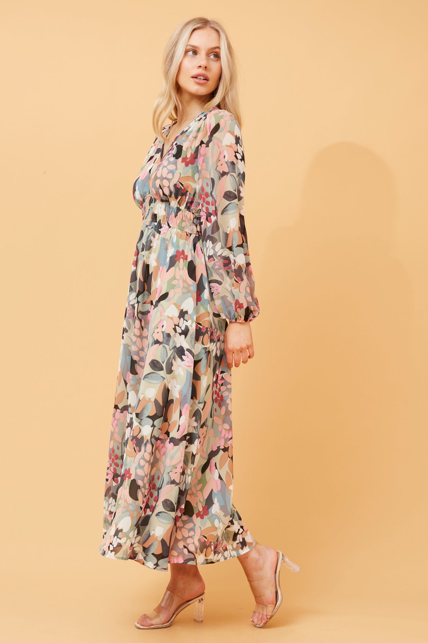 Stella Floral Printed Maxi Dress D169962