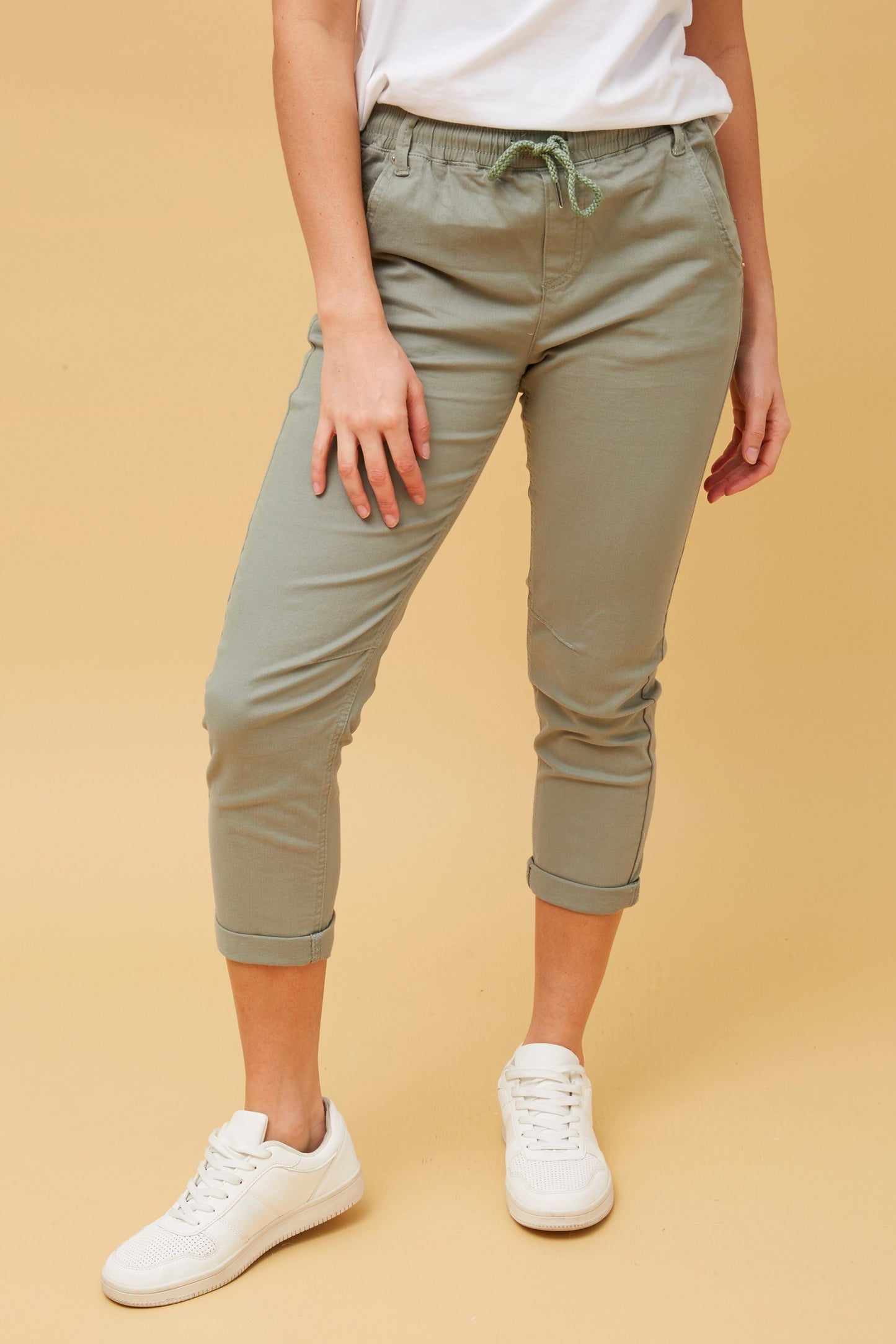 Solid Joggers Pant - Sage P510293