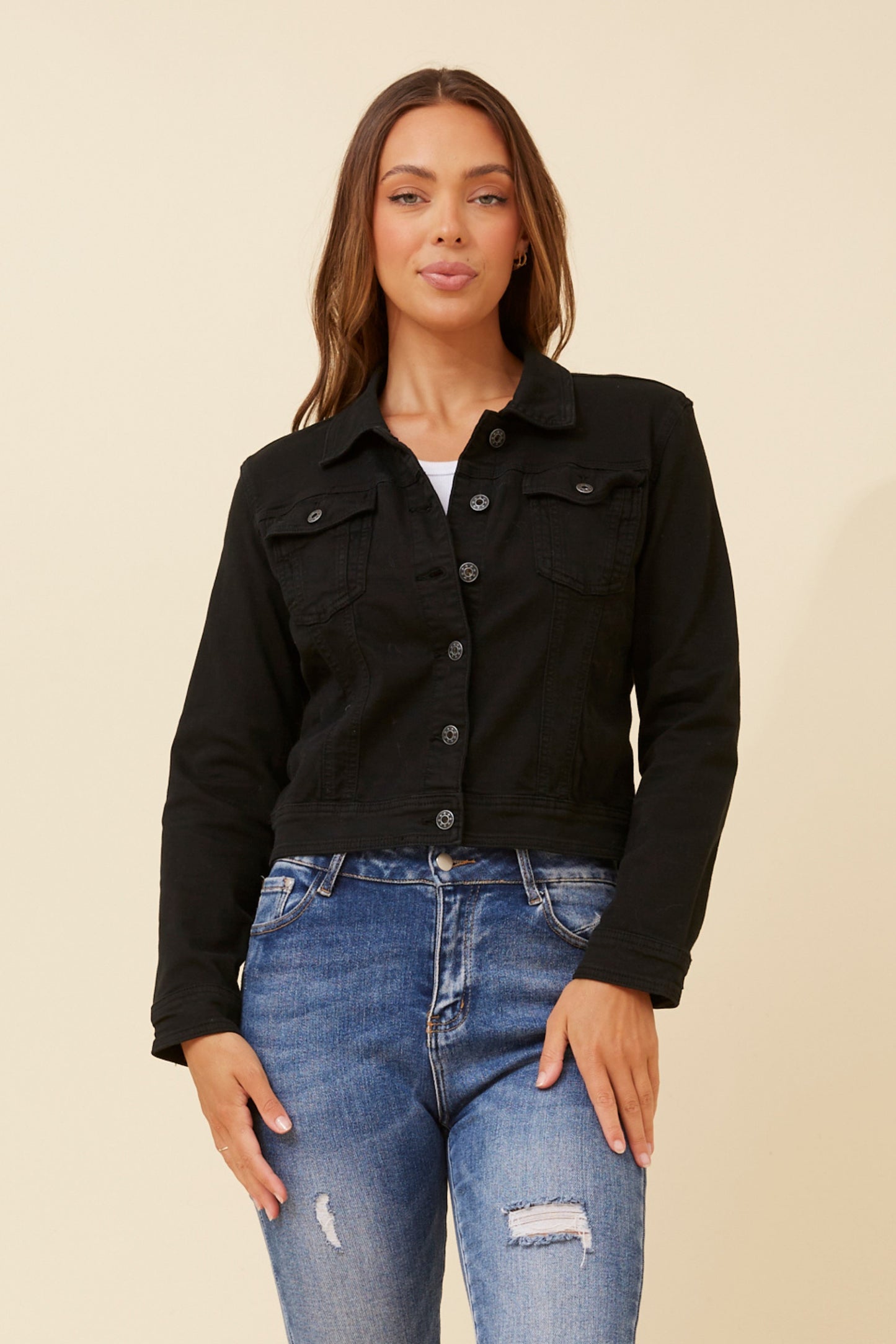 Felma Sequin Wing Jacket J517180 Black