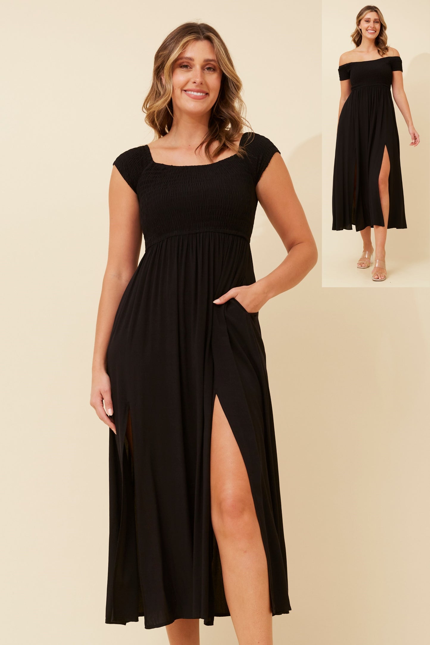Robin Maxi Dress D505120 - Black
