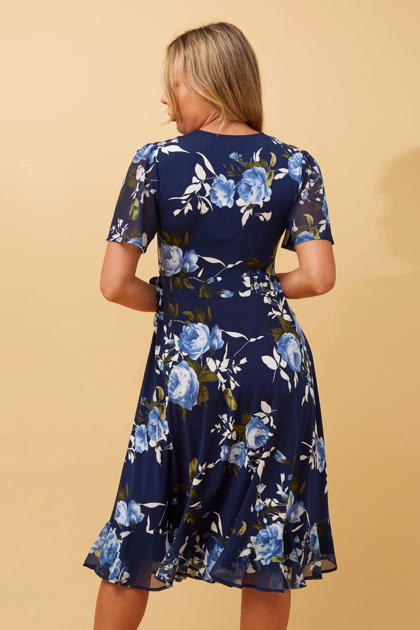 Tillie Floral Wrap Midi Dress D513530