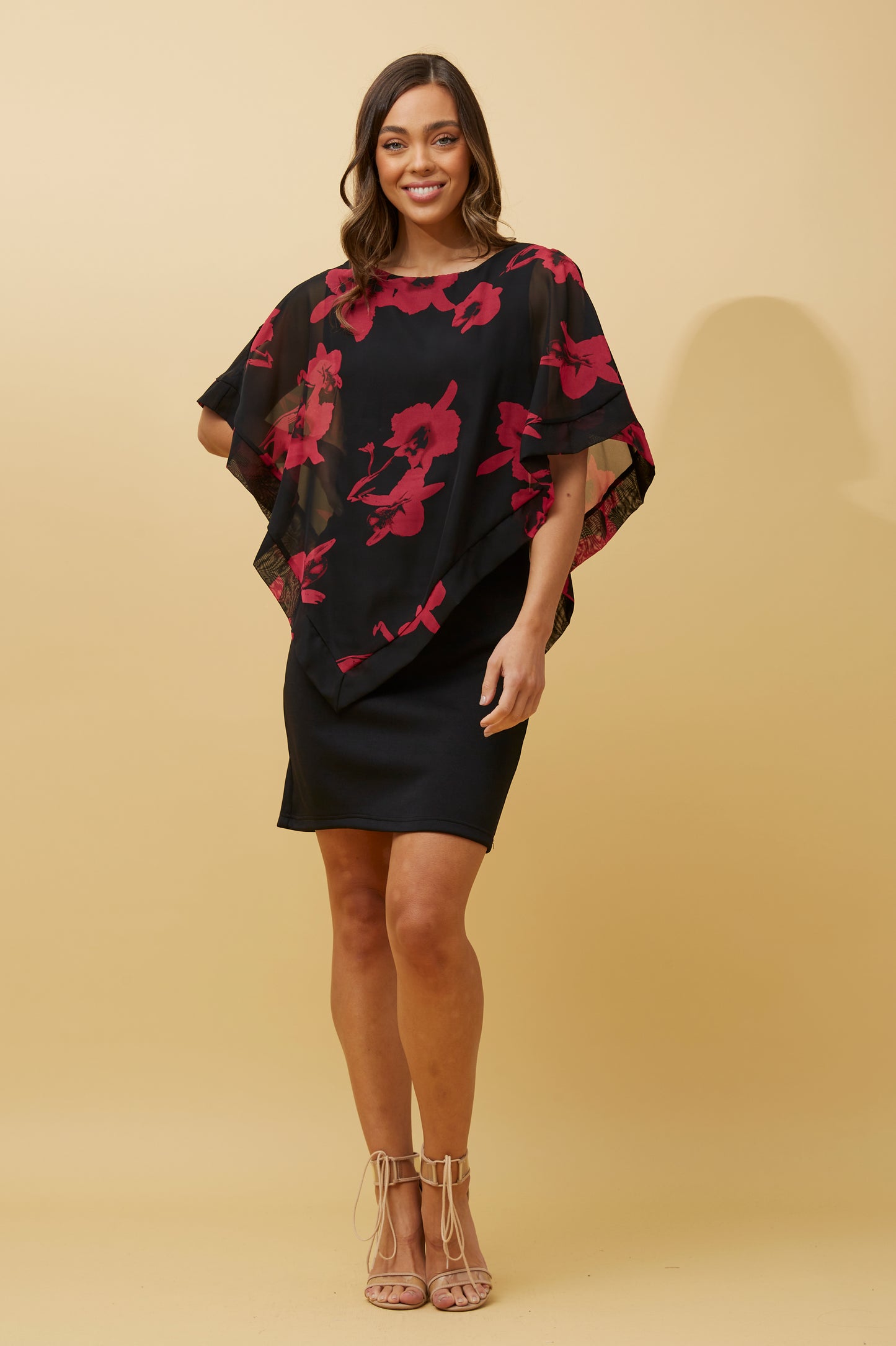 Kia Floral Cold Shoulder Dress D514505