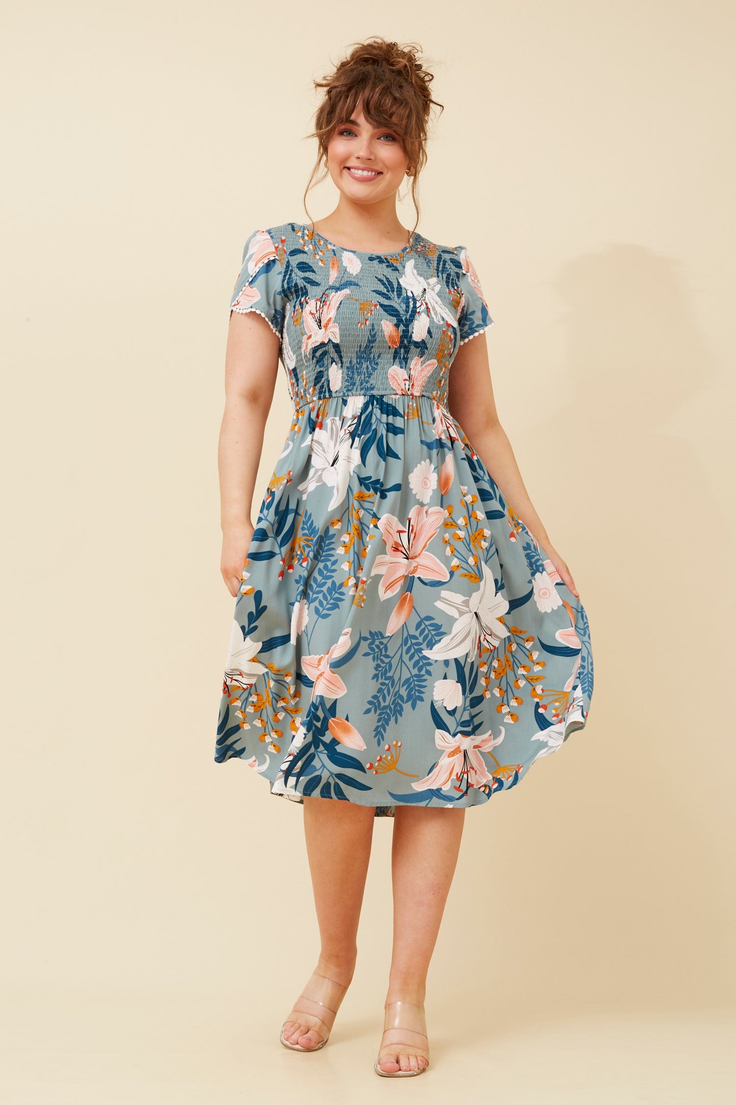 Misha Floral Midi Dress D514921