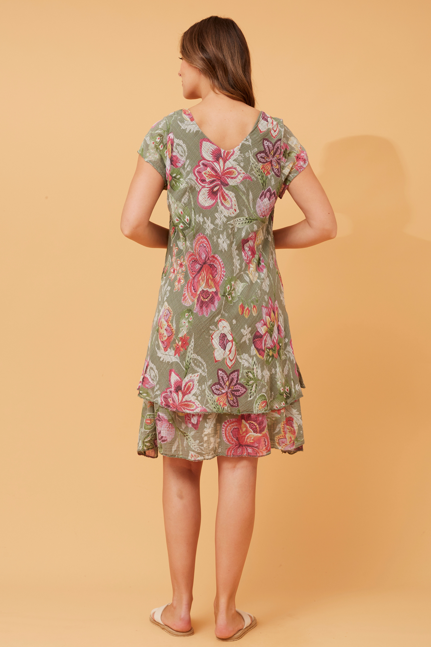 Maddie Double Layer Floral Dress D516428