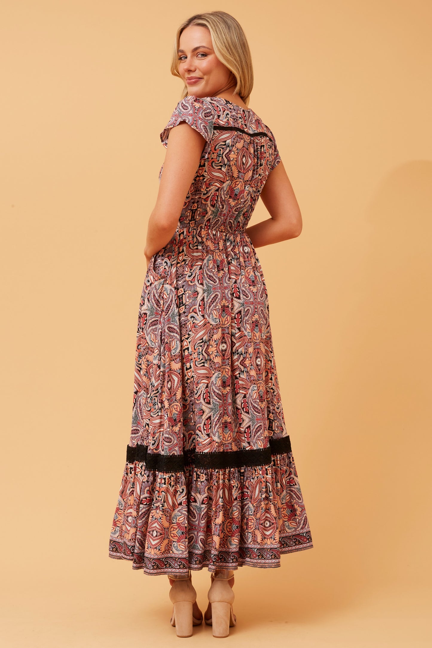 Connie Paisley Maxi Dress D517383