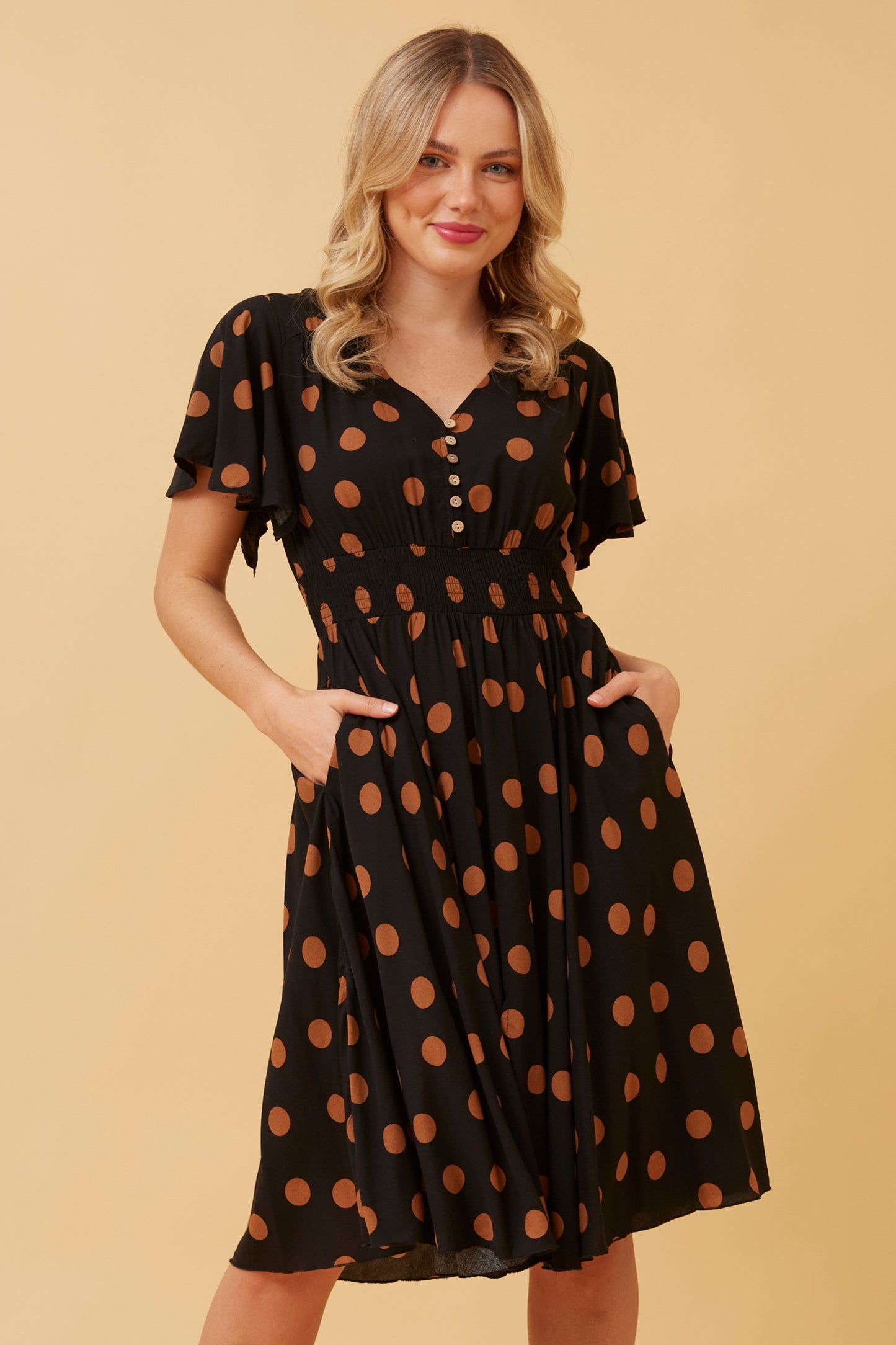 Sana Polka Dot Dress D517617