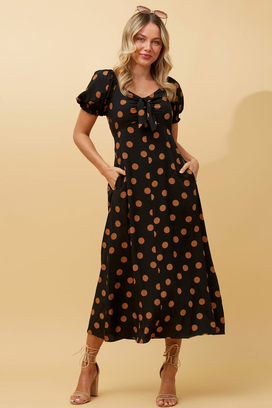 Anne Polka dot Print dress D517622