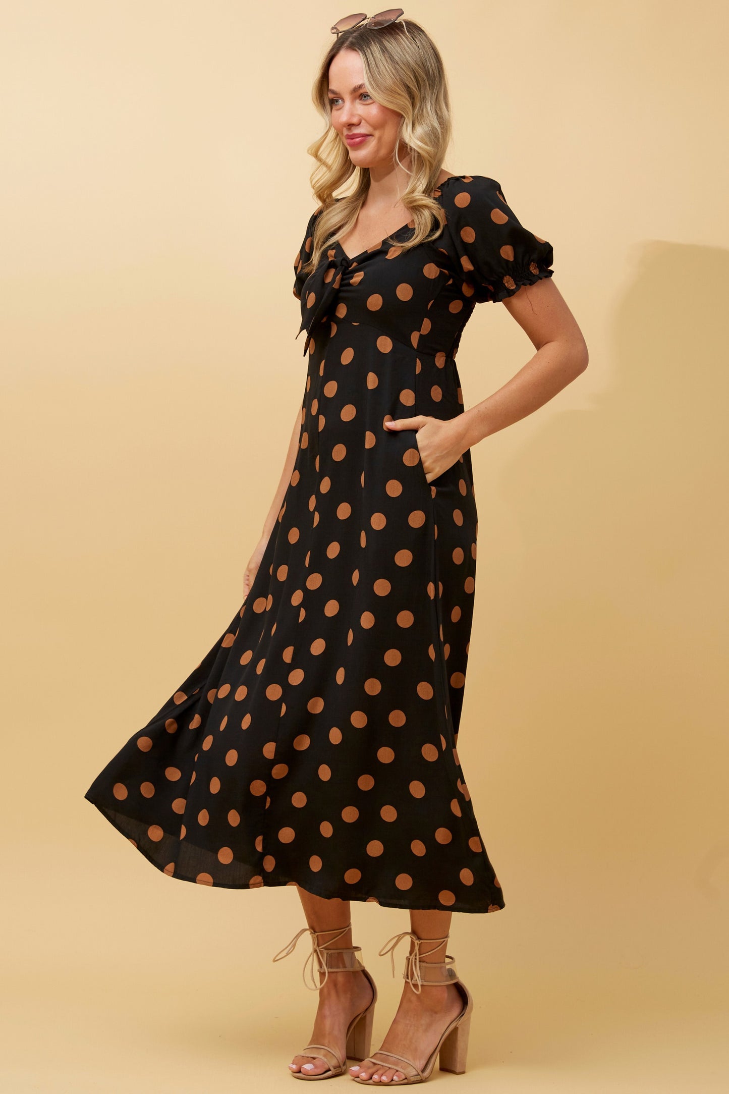 Anne Polka dot Print dress D517622