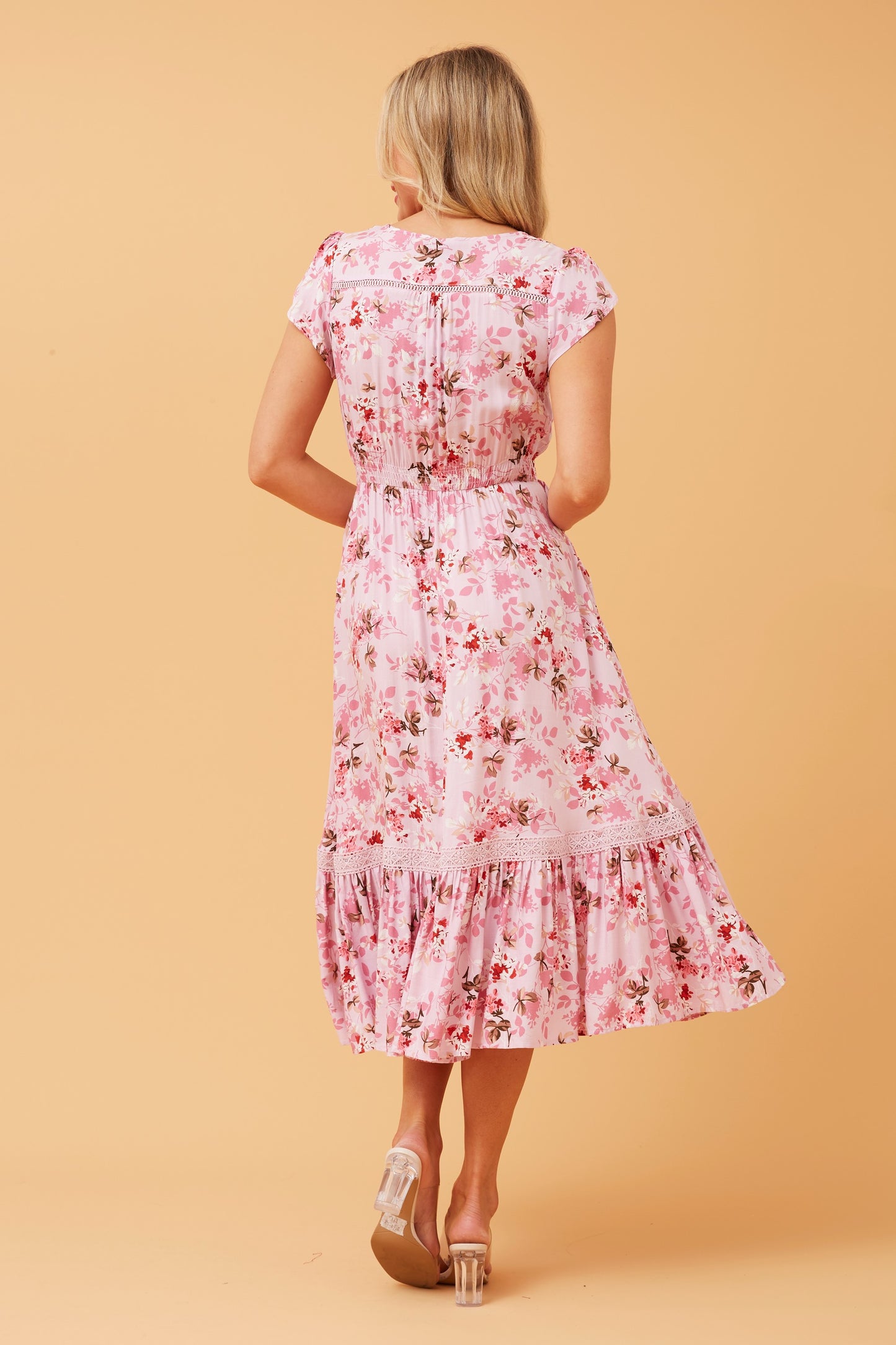 Nina Floral Midi Dress D518229