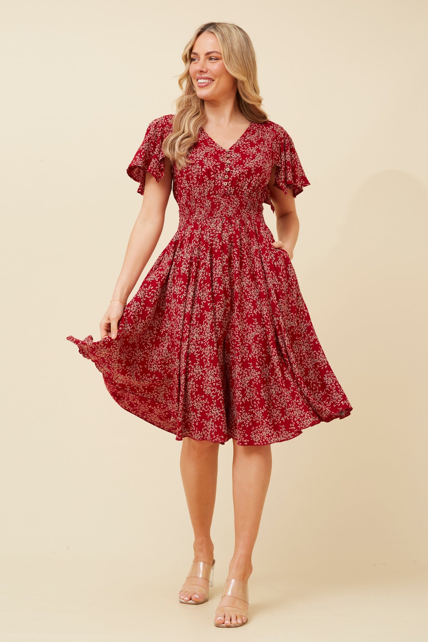 Sandy Floral Midi Dress D519802