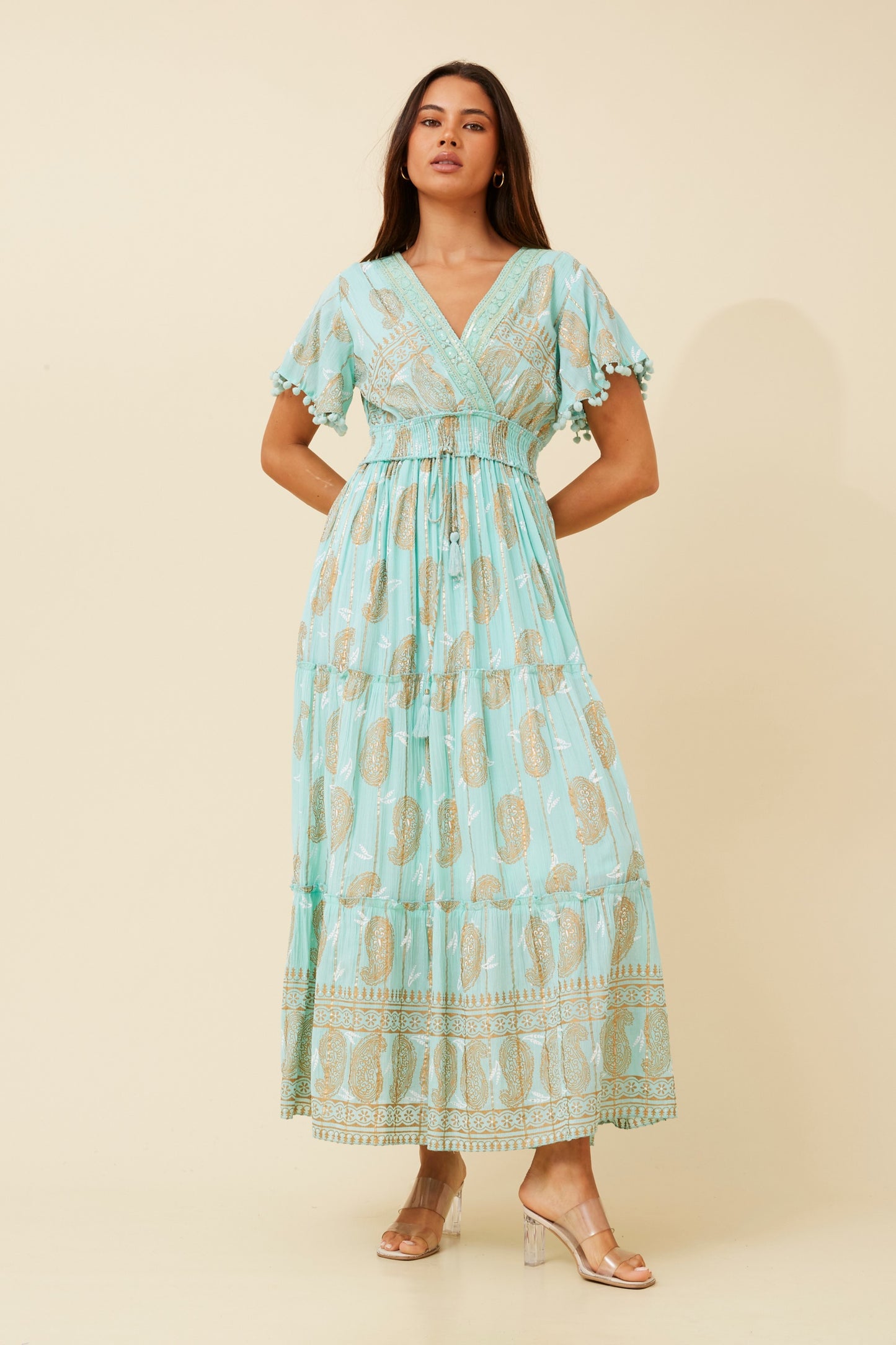 Diva Boho Maxi Dress D519885 - Aqua