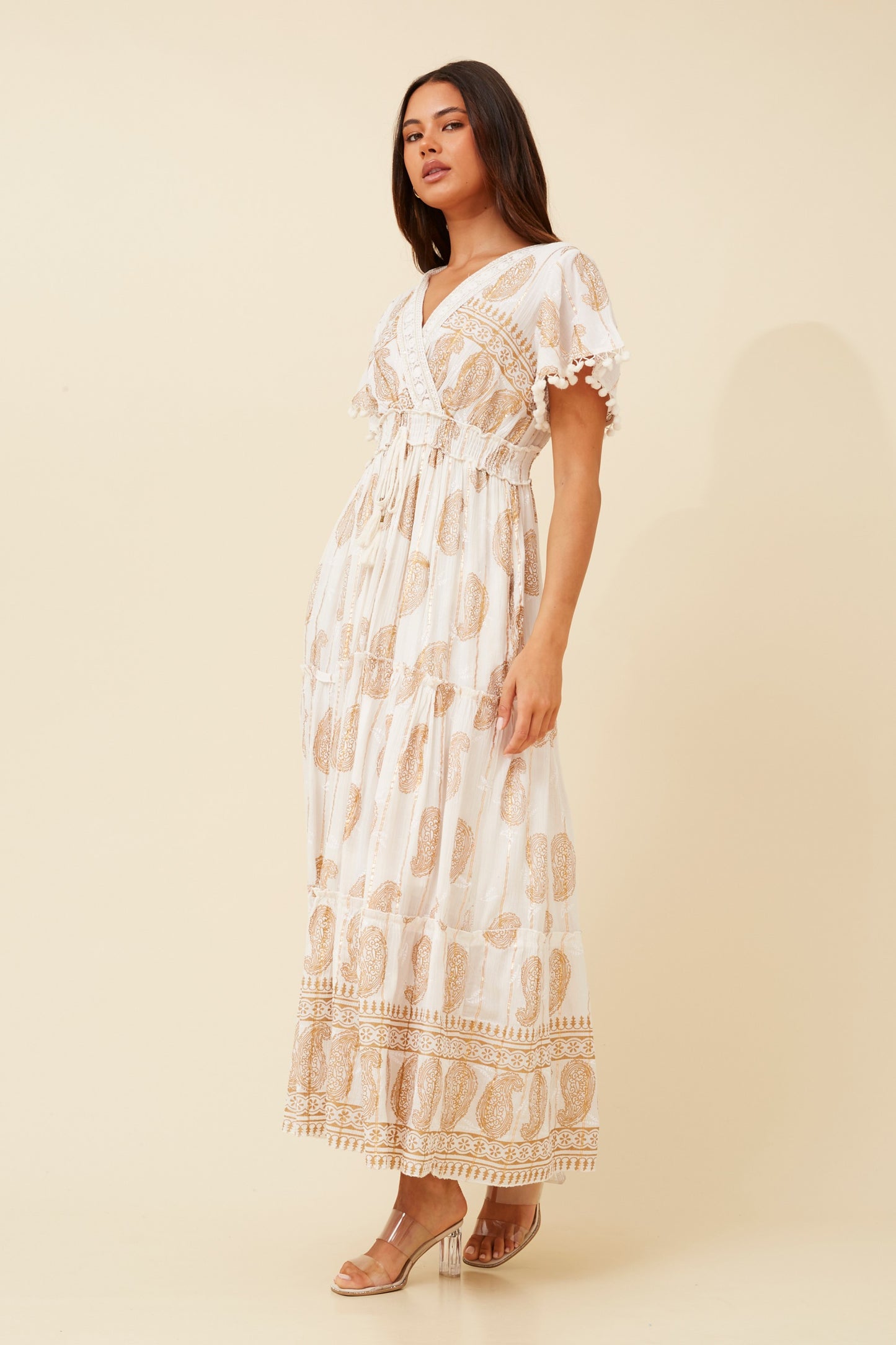 Diva Boho Maxi Dress D519885 - White