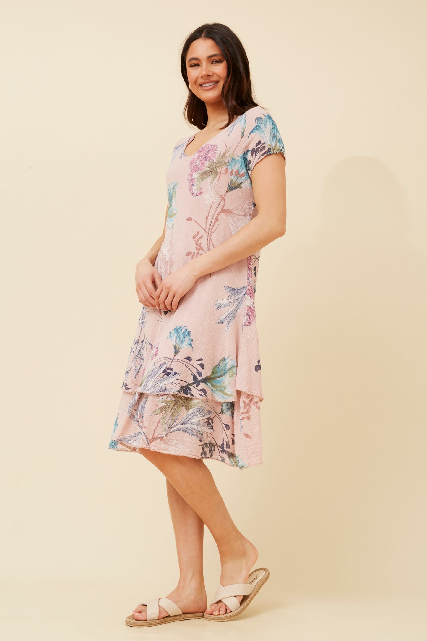 Maddie Double Layer Floral Dress D520073