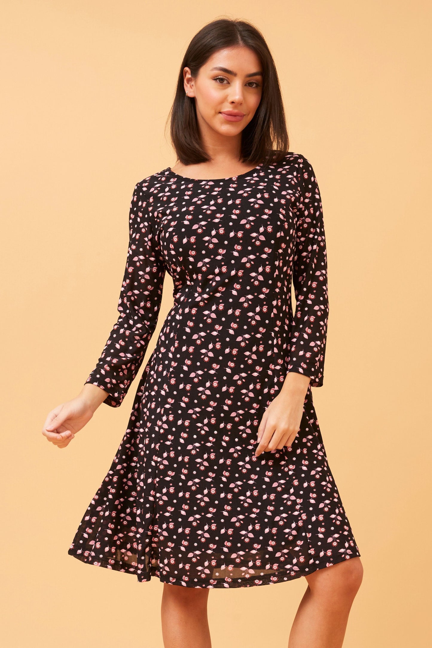 Anita Floral Lace Midi Dress D520152