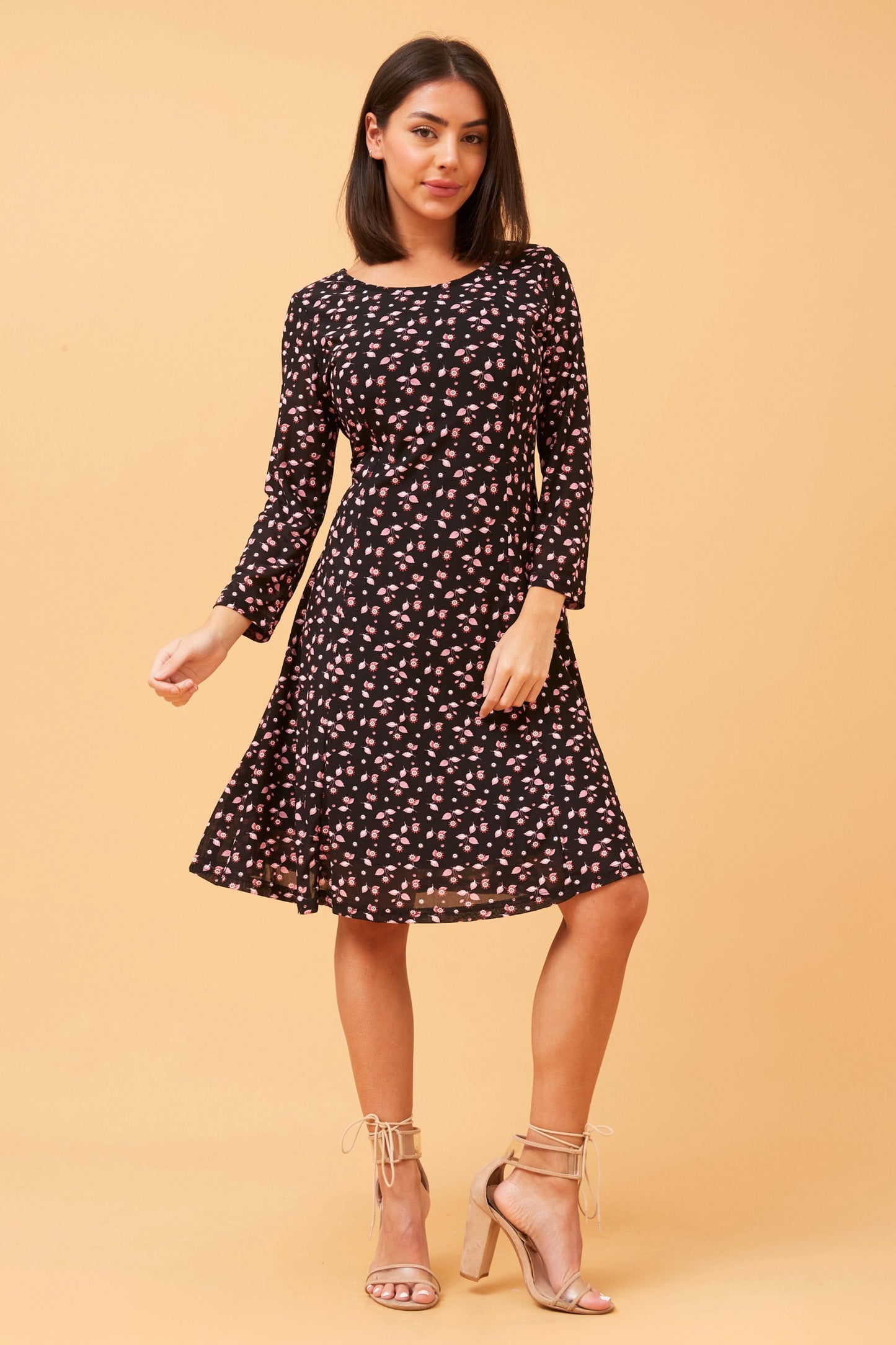 Anita Floral Lace Midi Dress D520152