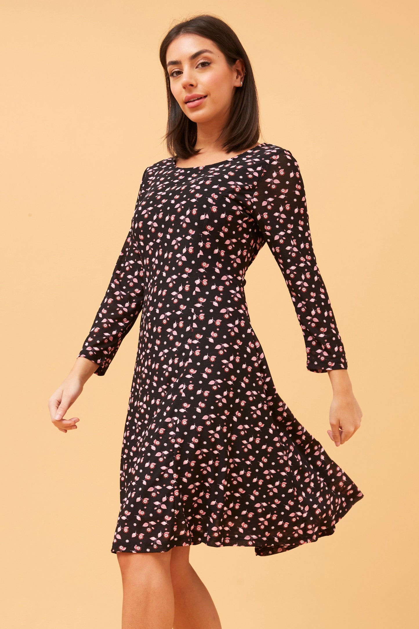 Anita Floral Lace Midi Dress D520152