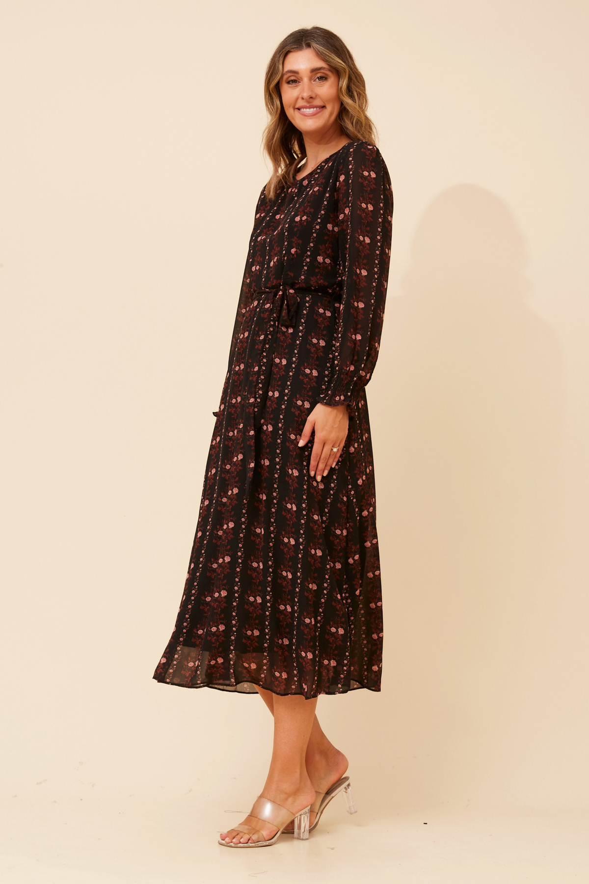 Joy Printed Maxi Dress D735376 Multi Black