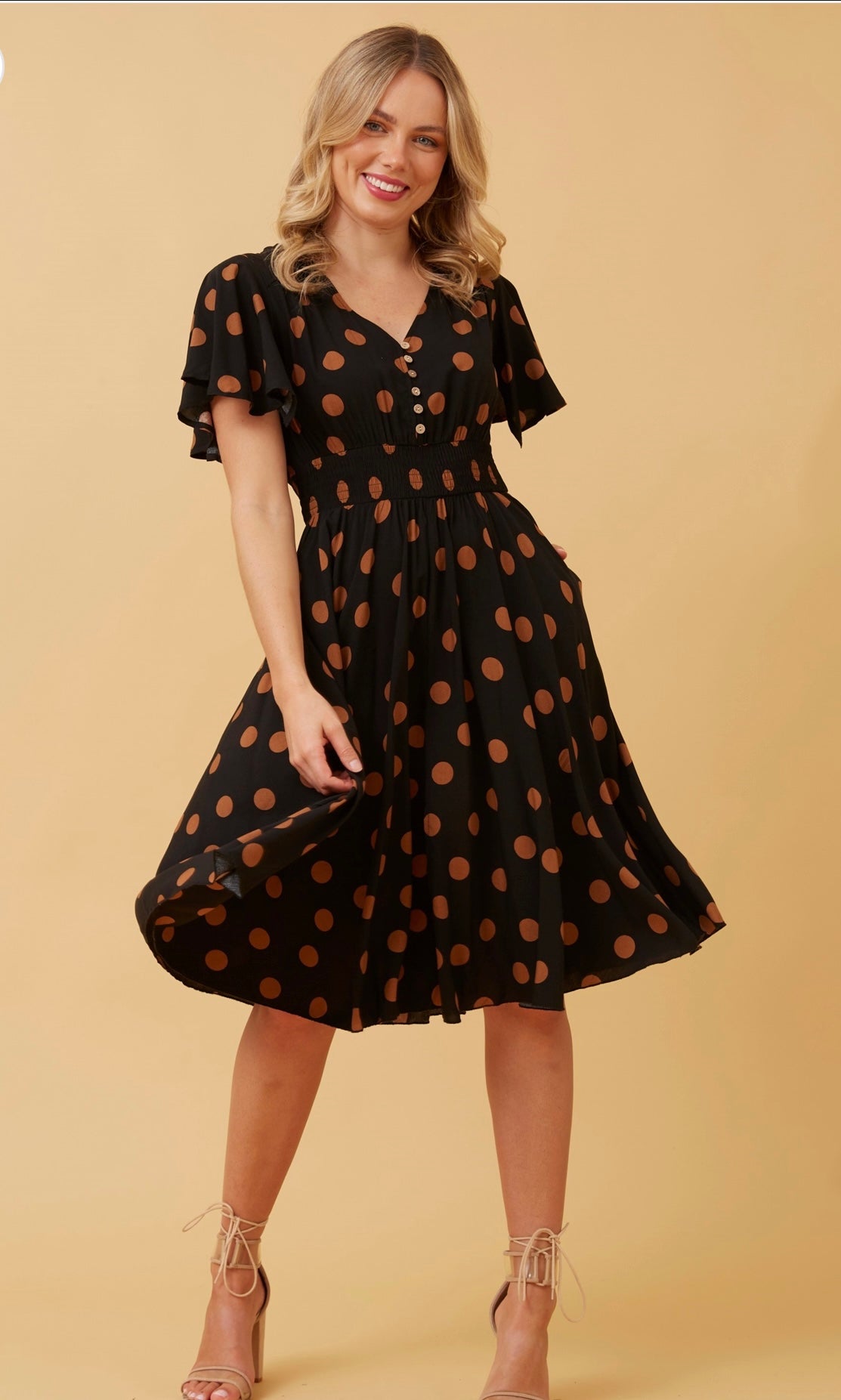 Sana Polka Dot Dress D517617