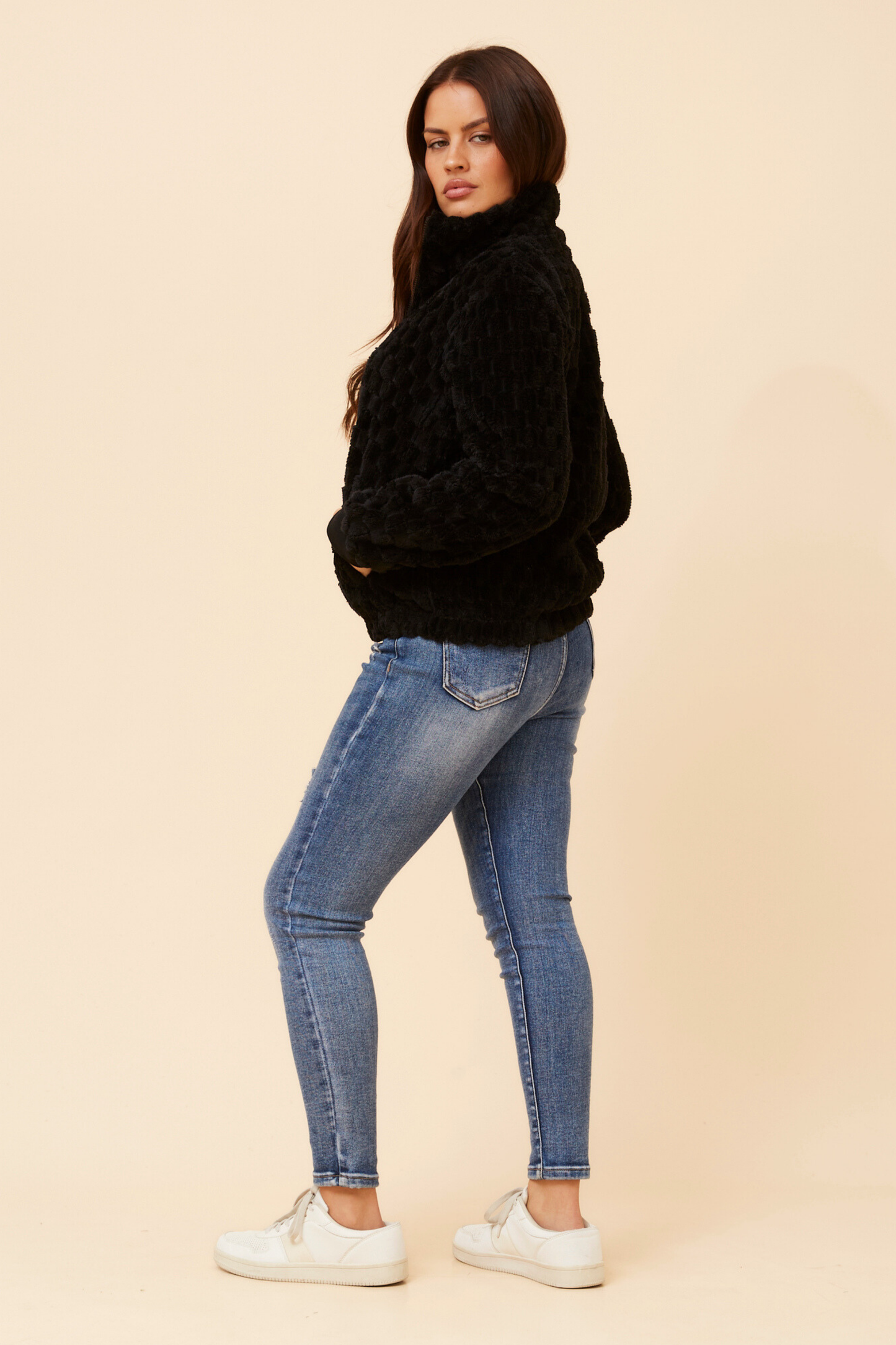 Sorva Faux Jacket J525234 Black