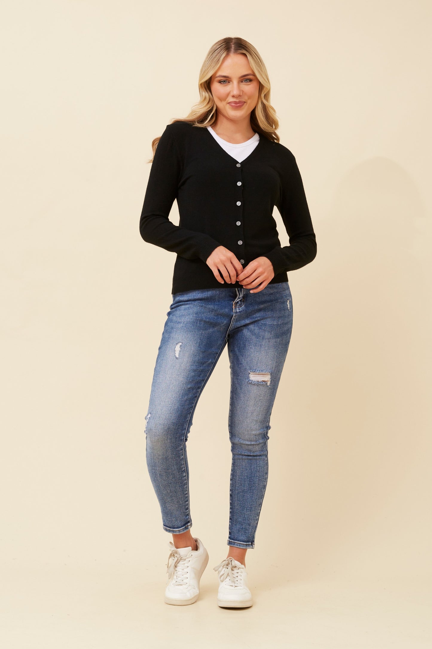 Vance Knit Cardigan KC522511 Black