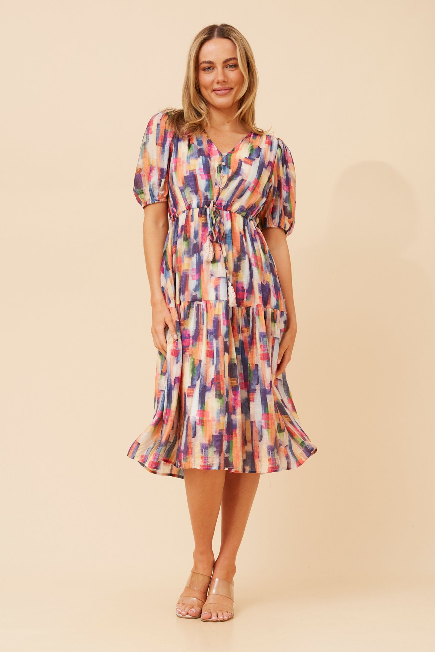 Mavina Abstract Boho Dress - D525603