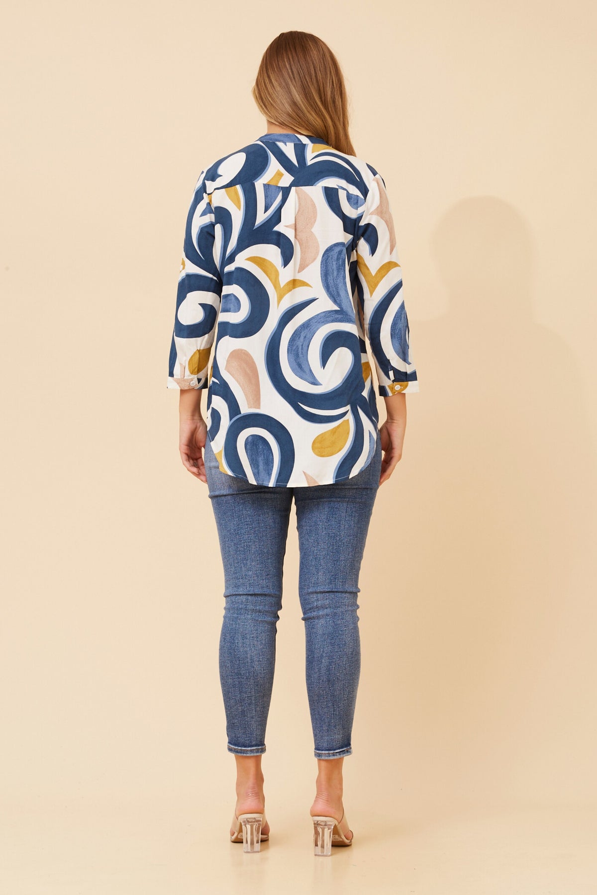 Nadia Blouse T735168 Multi Blue