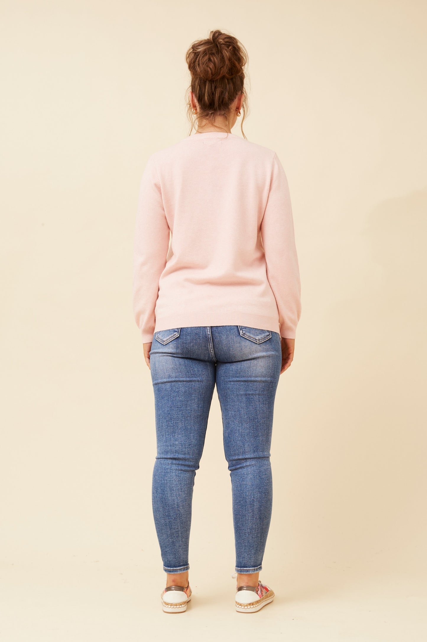 Tilli Dot Pattern Jumper KP522515 Blush