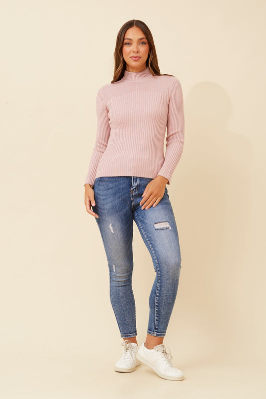 Alba Knit Jumper - Misty Rose KP508787