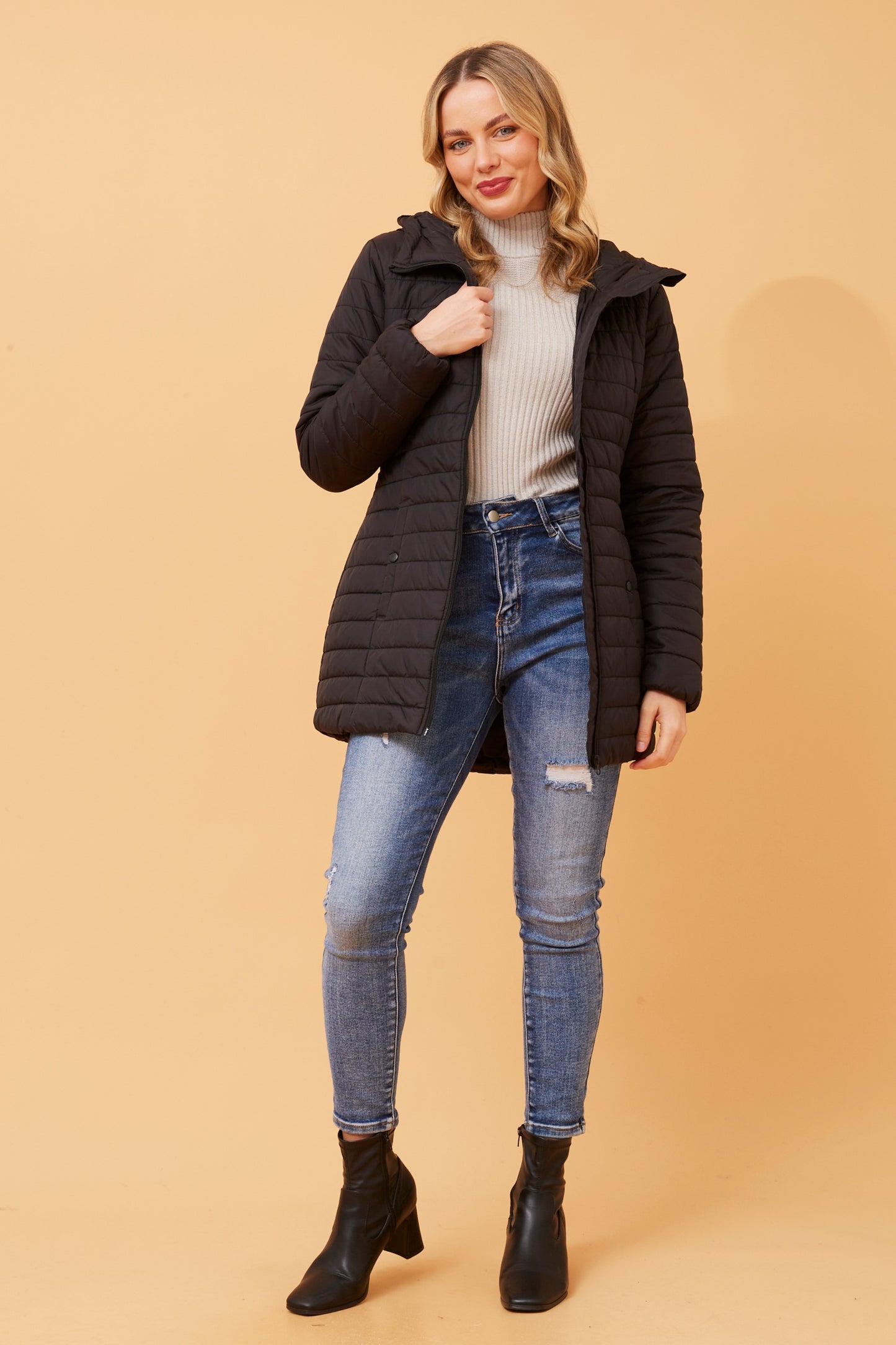 Jackie Puffer Jacket J513081 Black