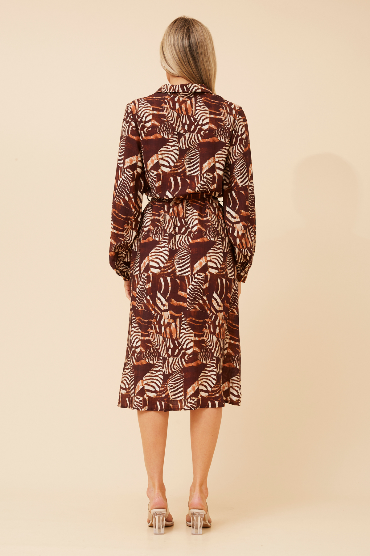 Judie Abstract Printed Dress D736357