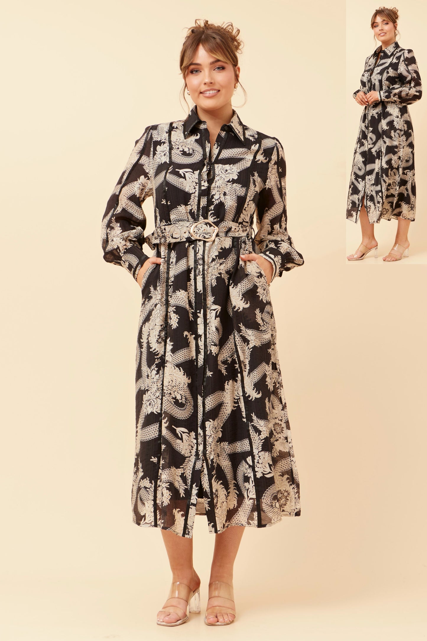 Demi Printed Floral Dress D523806