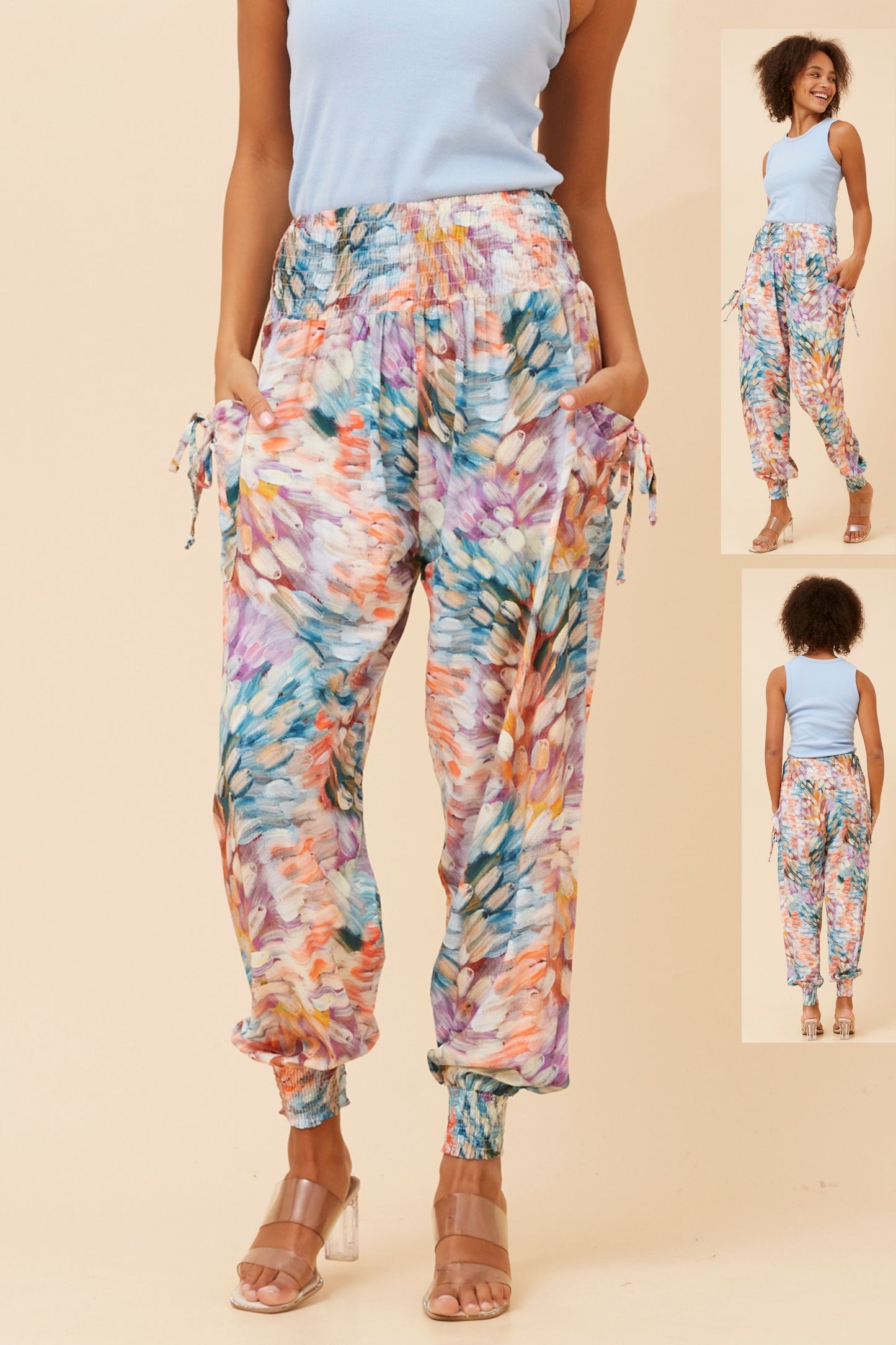 Floral Print Harem Pants P523486