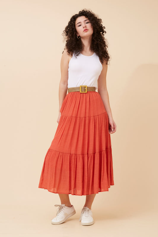 Bohemian Skirt S734558 Orange