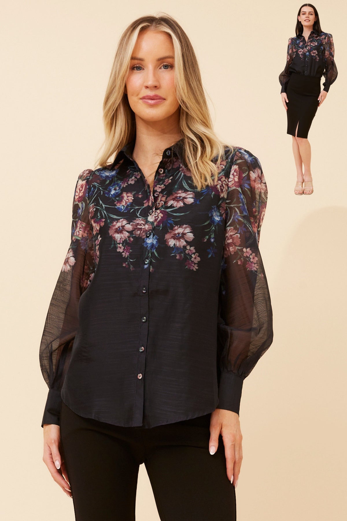 Velina Floral Party Blouse T734505