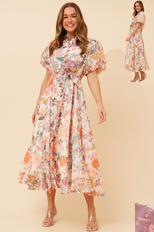 Isach Party Dress D736899 Multi Cream