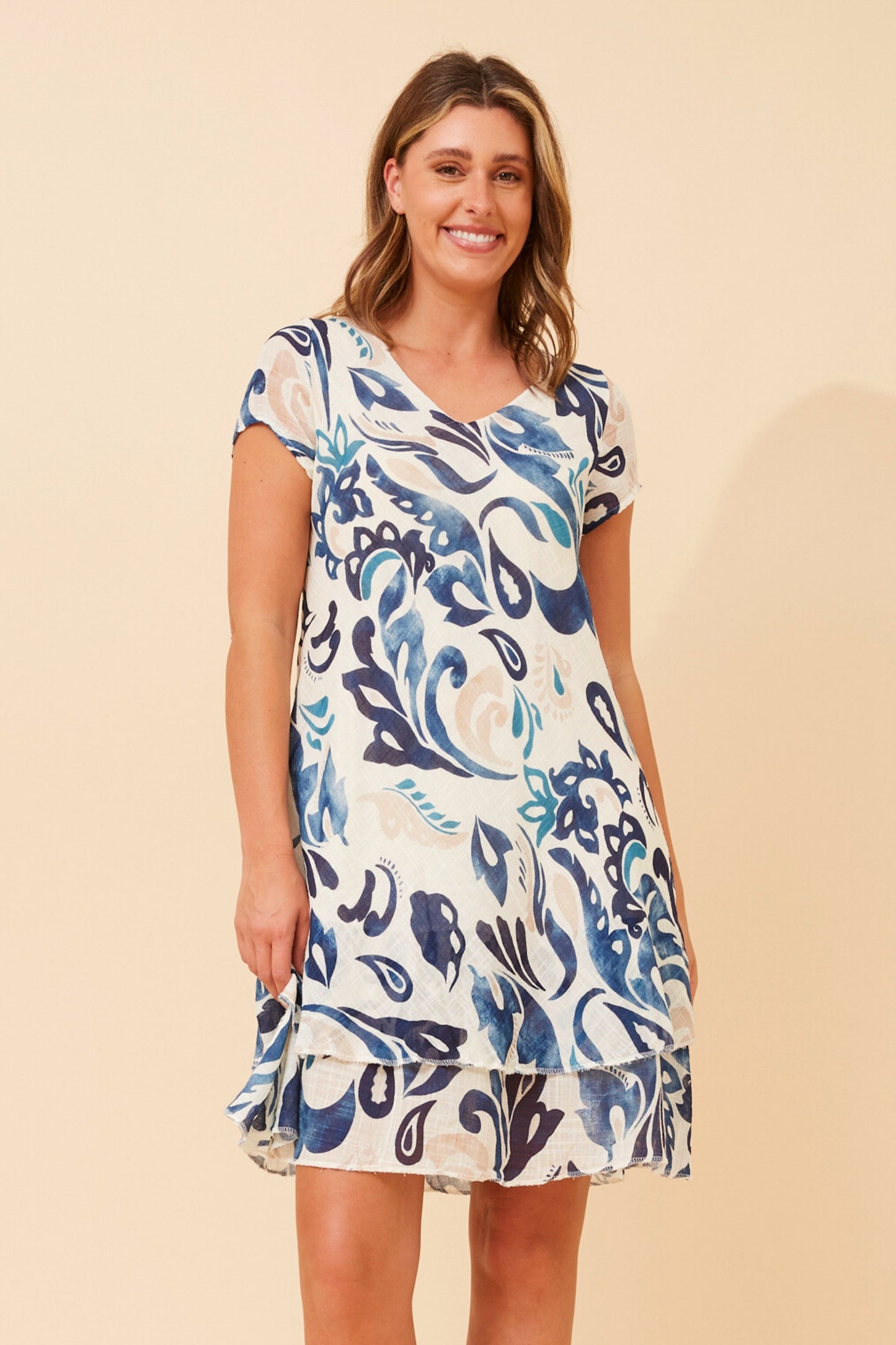 Maddie Double Layer Floral Dress D523111