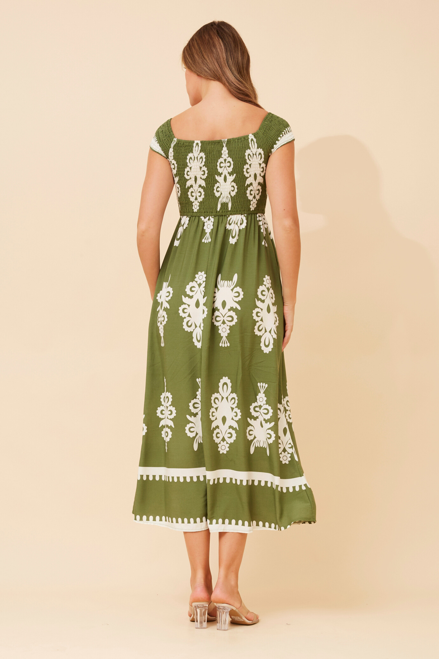 Robin Boho Printed Maxi Dress D523613