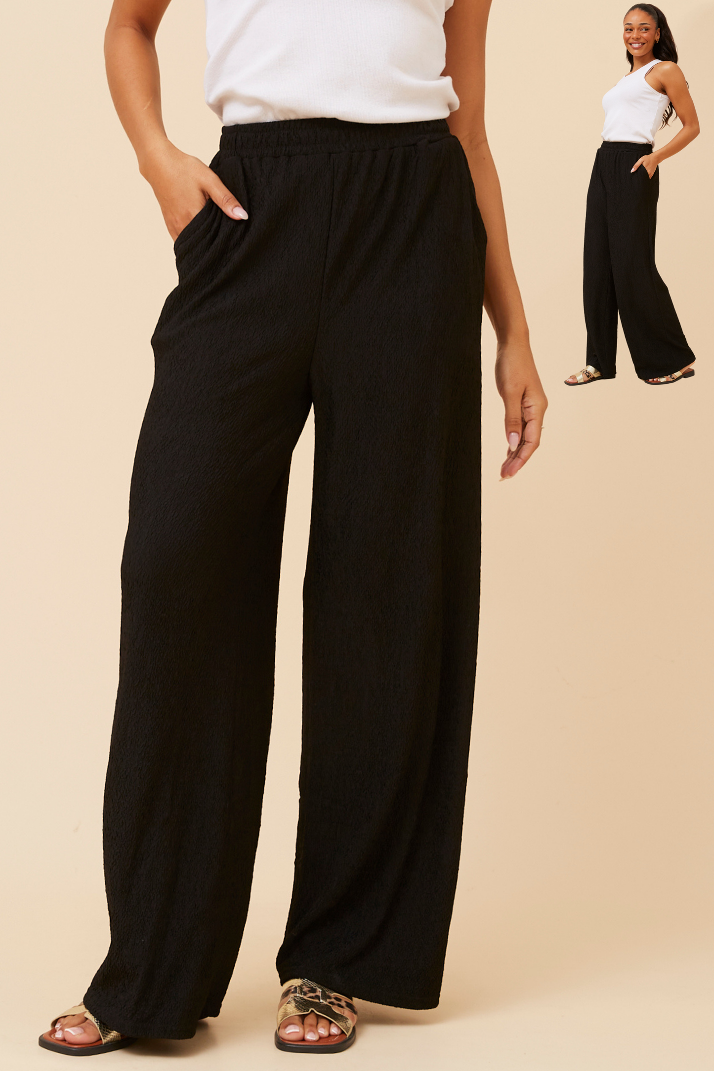 Ziggy Culotte Pants P526846 Black