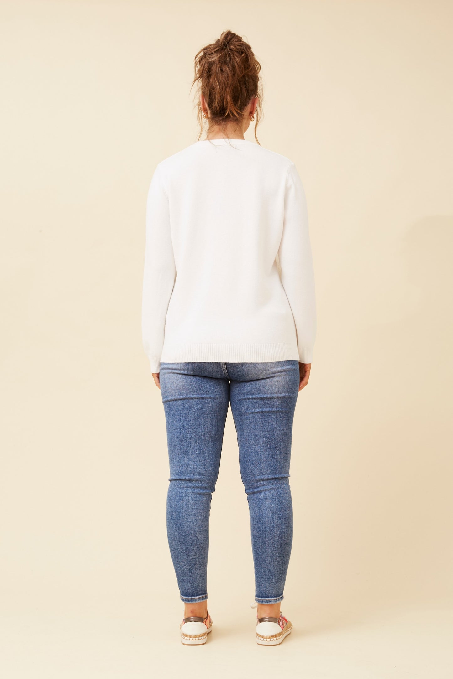 Mason Mini Diamond Pattern Knit White KP522514