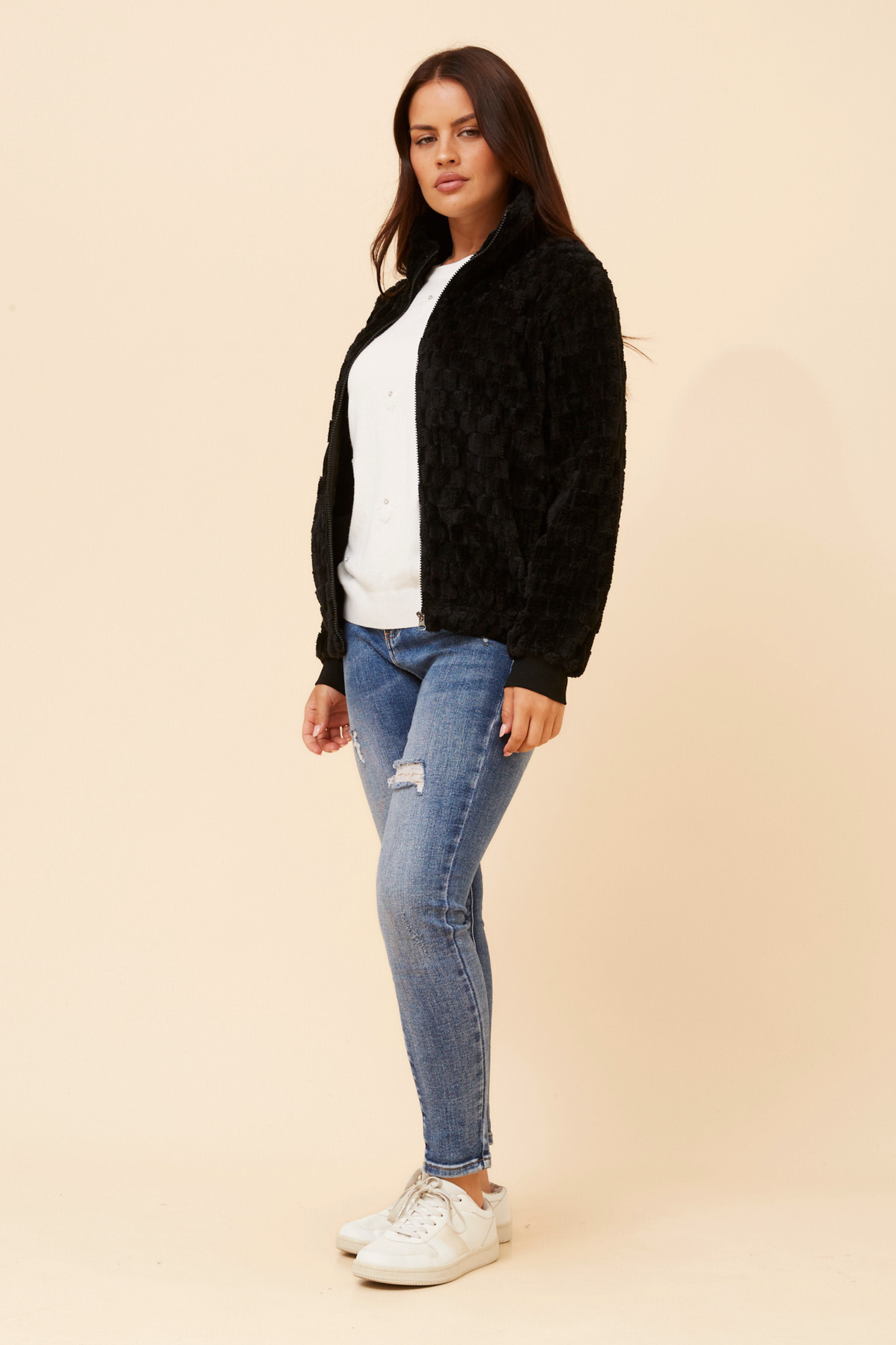Sorva Faux Jacket J525234 Black