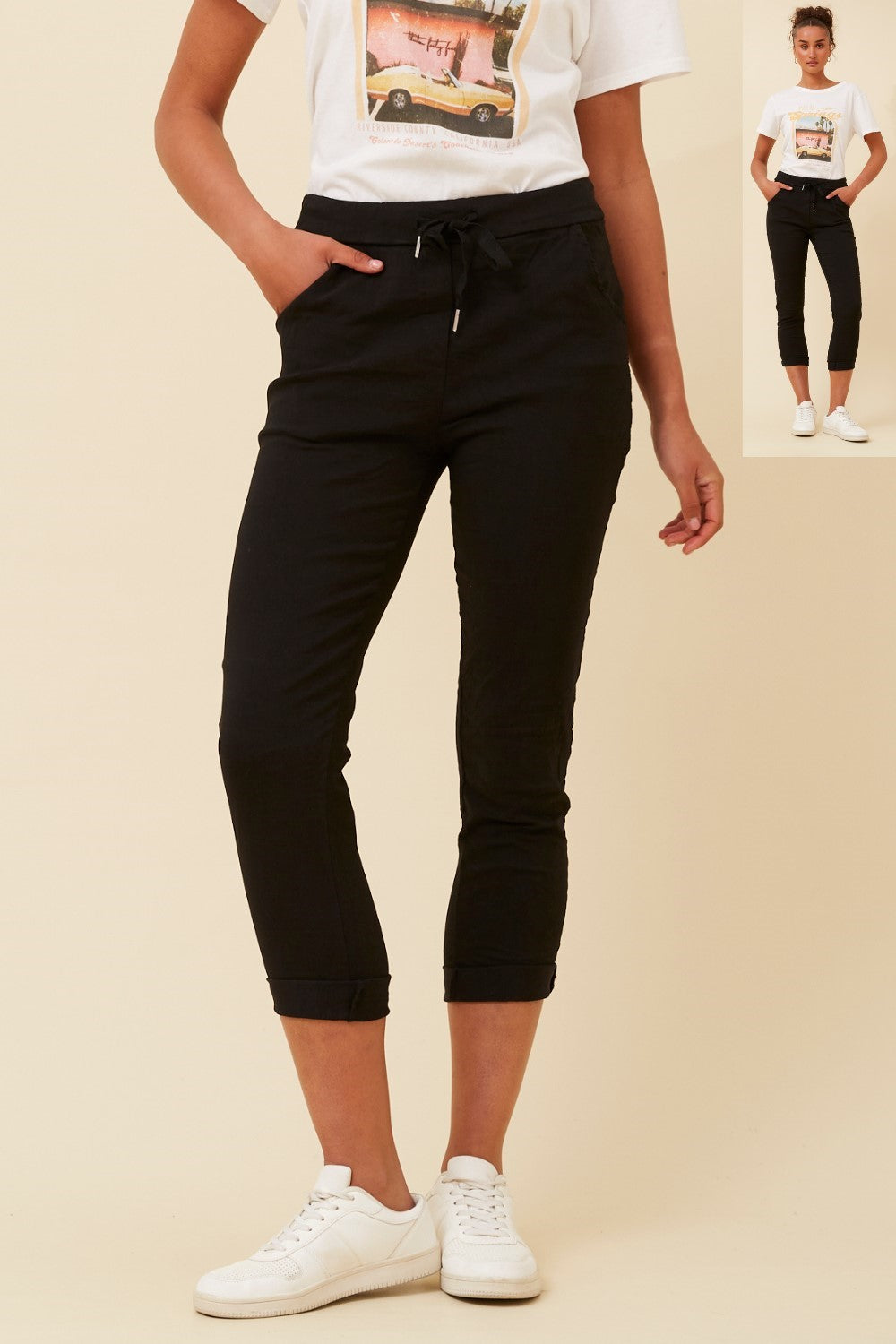 Italian Jogger Pant P515013 Black